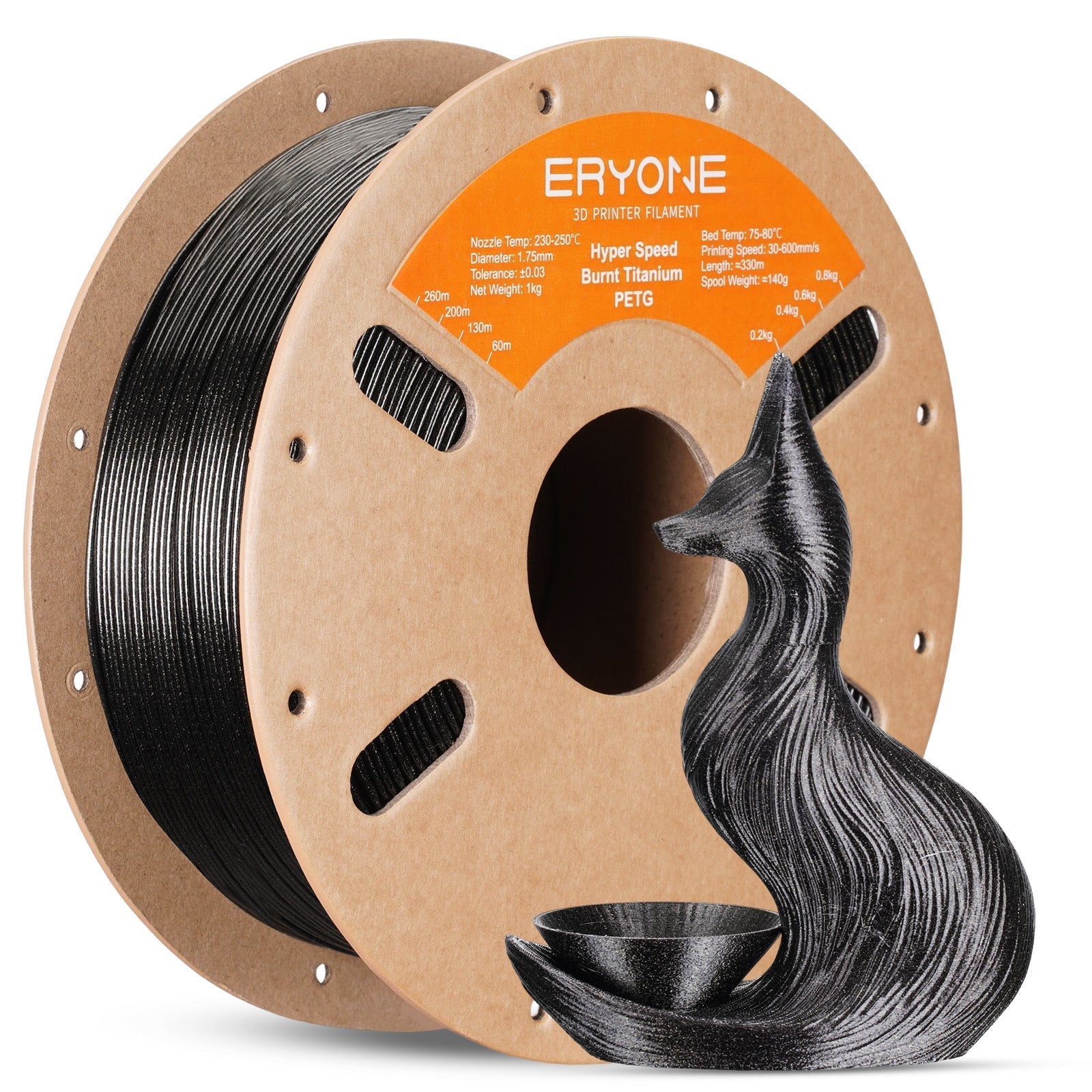 Eryone PETG High-Speed Titan-Optik – 1,75 mm, 1 kg
