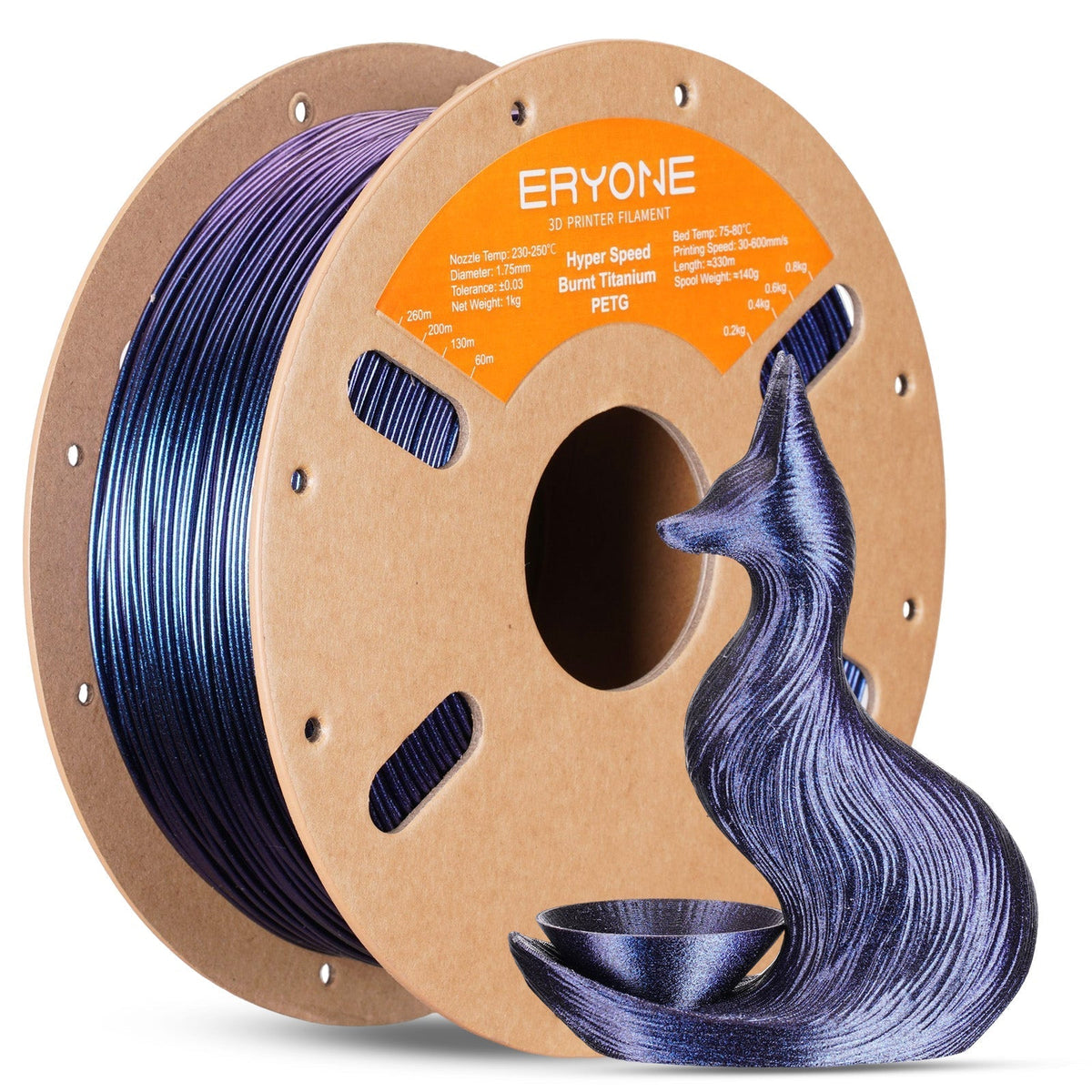 Eryone PETG High-Speed Titan-Optik – 1,75 mm, 1 kg