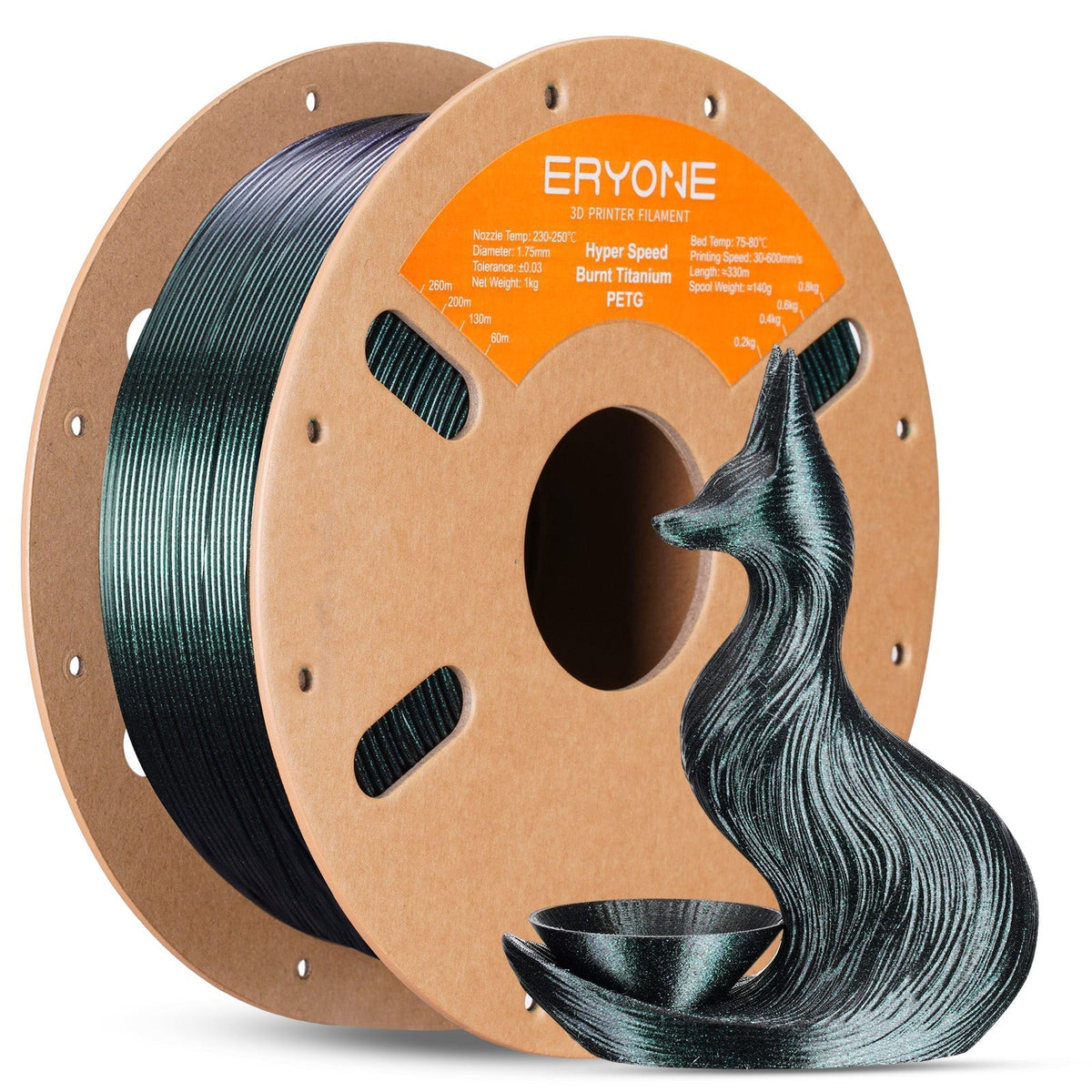 Eryone PETG High-Speed Titan-Optik – 1,75 mm, 1 kg