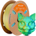 Eryone PLA Matt Dreifarbig – 1,75 mm, 1 kg – Vibrant Grün & lemon Gelb & Aqua Blau