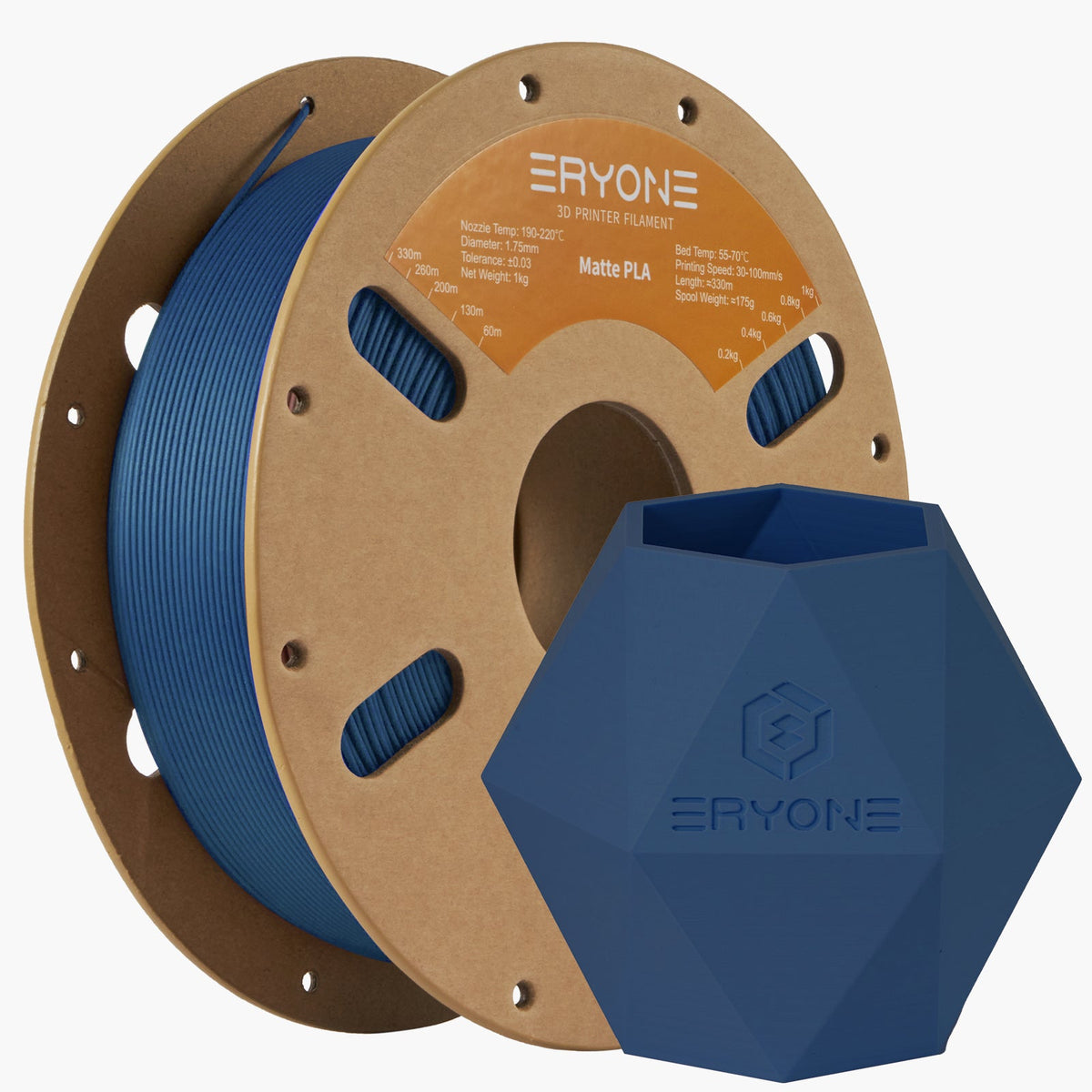 Eryone PLA Matt – 1,75 mm, 1 kg – Marine Blau
