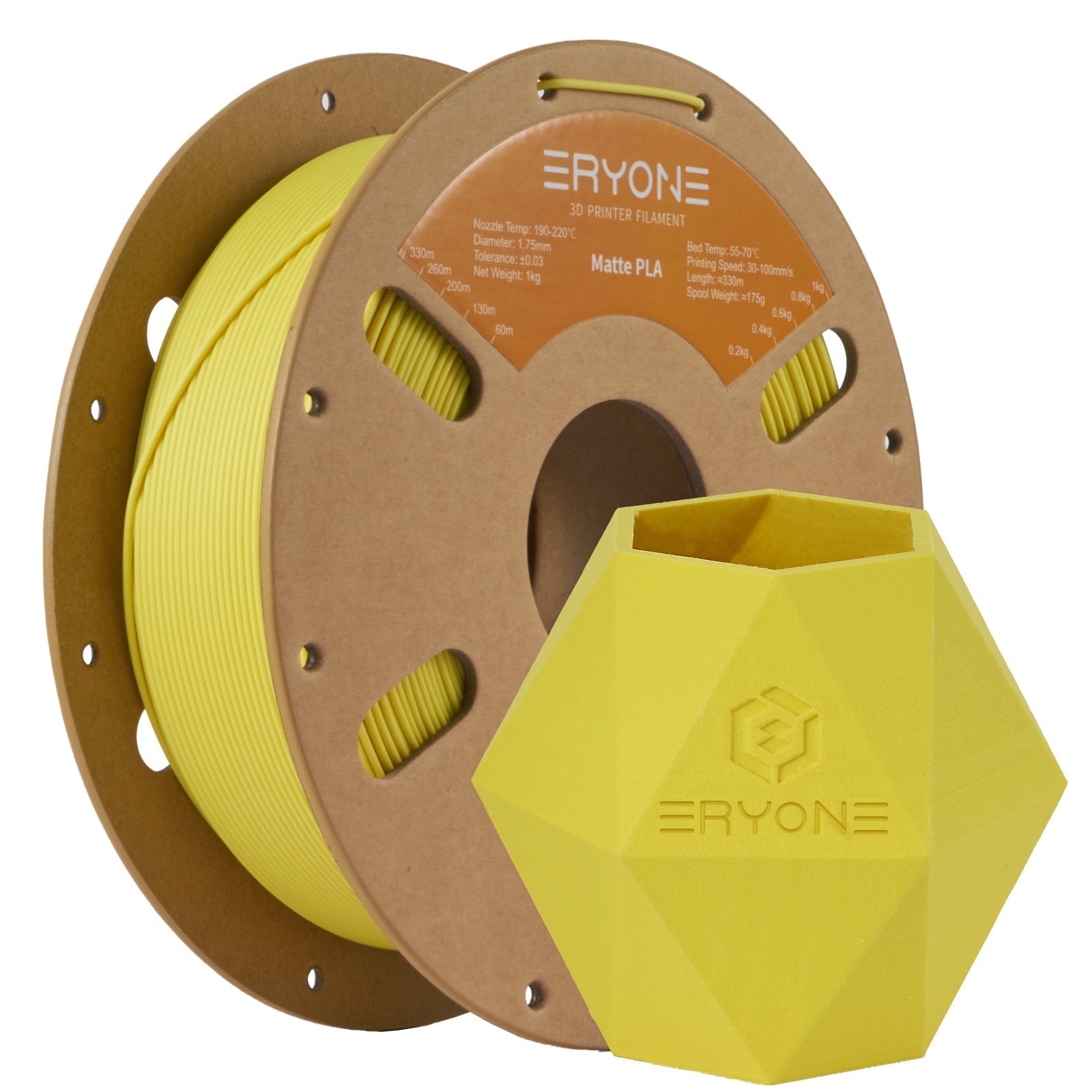Eryone PLA Matt – 1,75 mm, 1 kg – Gelb