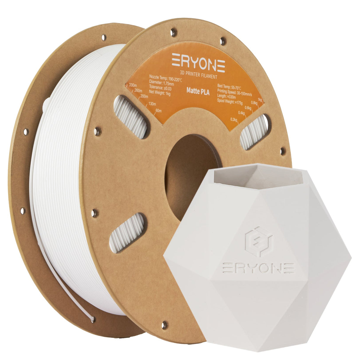 Eryone PLA Matt – 1,75 mm, 1 kg – Weiß