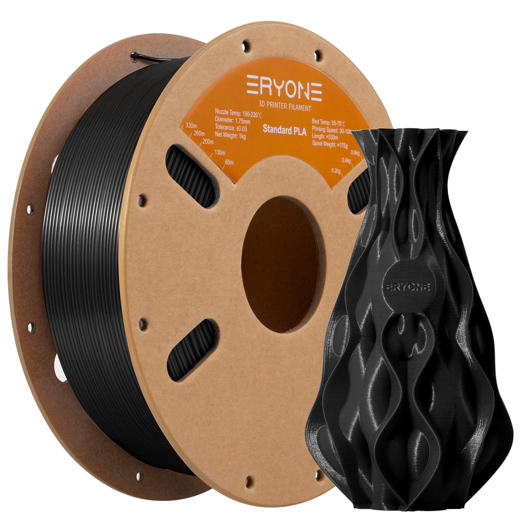 Eryone PLA – 1,75 mm, 1 kg – Schwarz