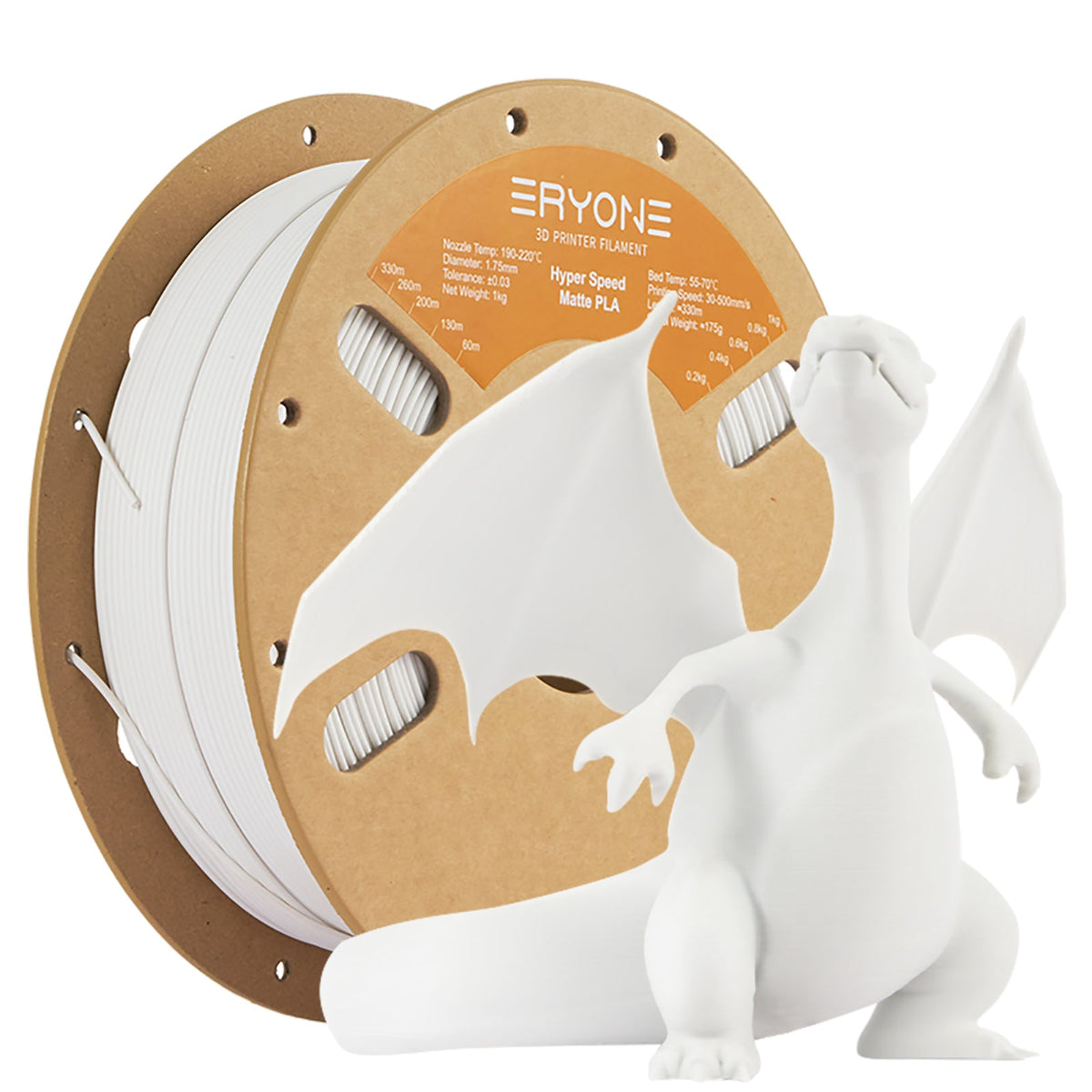 Eryone PLA Matt – 1,75 mm, 1 kg – High-Speed – Weiß