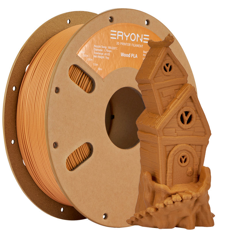 Eryone PLA Holzoptik – 1,75 mm, 1 kg – Clay