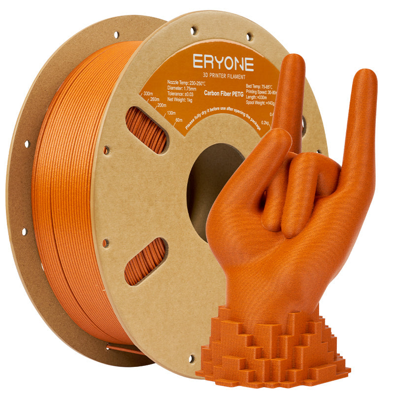 Eryone PETG und PETG-CF – 1,75 mm, 1 kg – Carbon – Orange