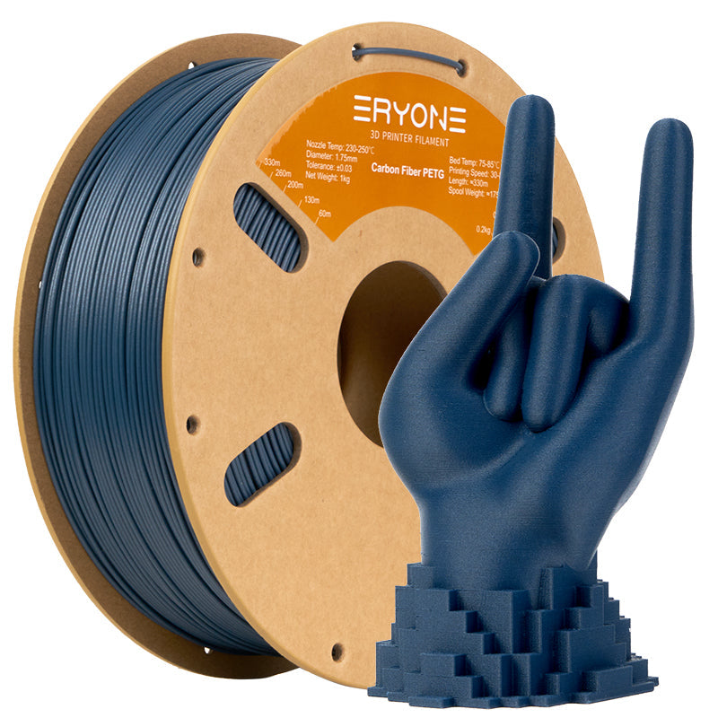 Eryone PETG und PETG-CF – 1,75 mm, 1 kg – Carbon – Blau