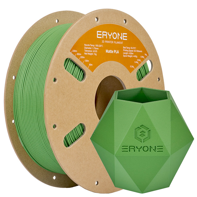 Eryone PLA Matt – 1,75 mm, 1 kg – PLA Matt – Gras Grün
