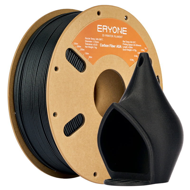 Eryone ASA und ASA-CF – 1,75 mm, 1 kg – ASA – Carbon – Schwarz