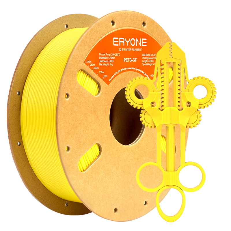 Eryone PETG-GF glasfaserverstärkt – 1,75 mm, 1 kg – Gelb