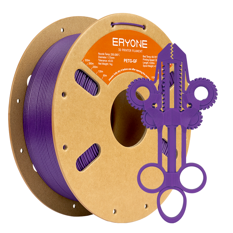 Eryone PETG-GF glasfaserverstärkt – 1,75 mm, 1 kg – Violett