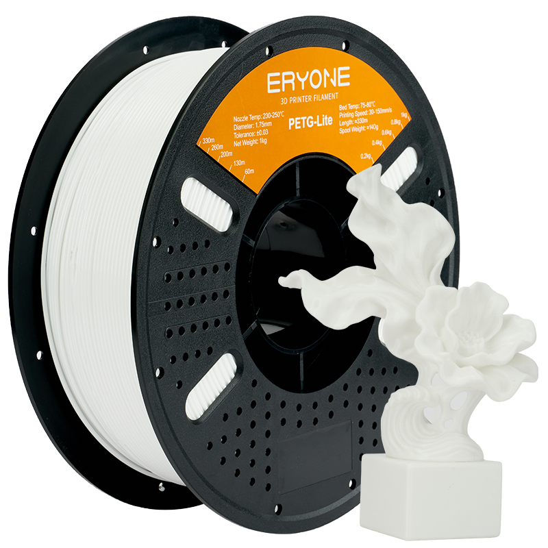 Eryone PETG Lite – 1,75 mm, 1 kg – PETG – Lite – Weiß