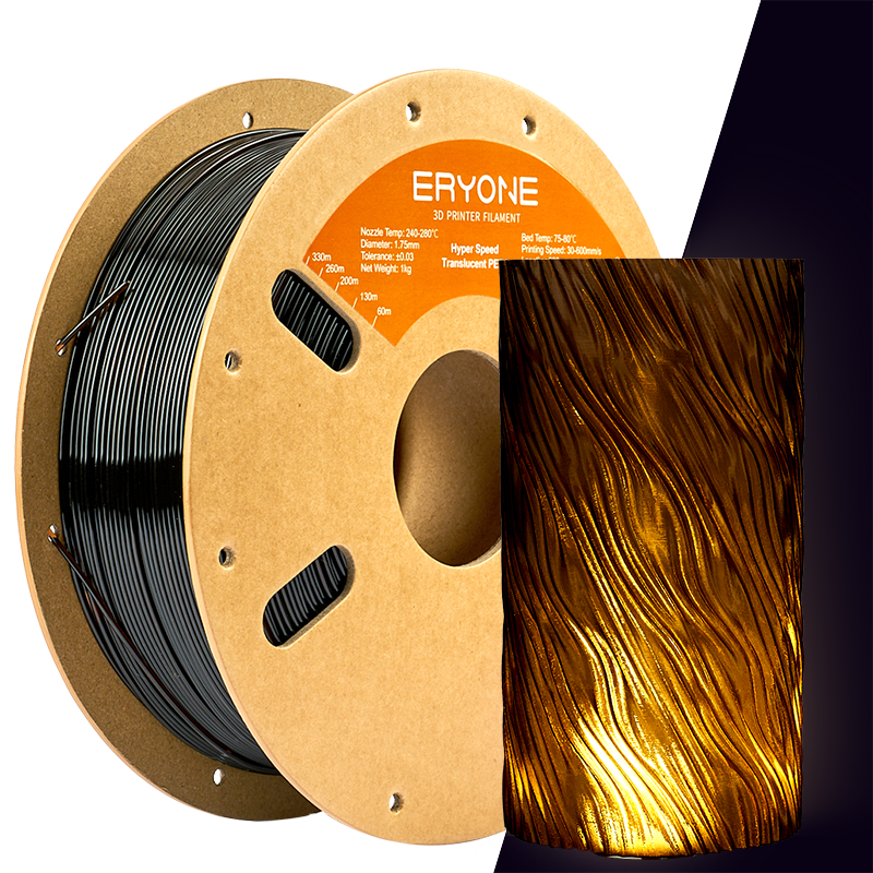 Eryone PETG Transluzent – 1,75 mm, 1 kg – Tan