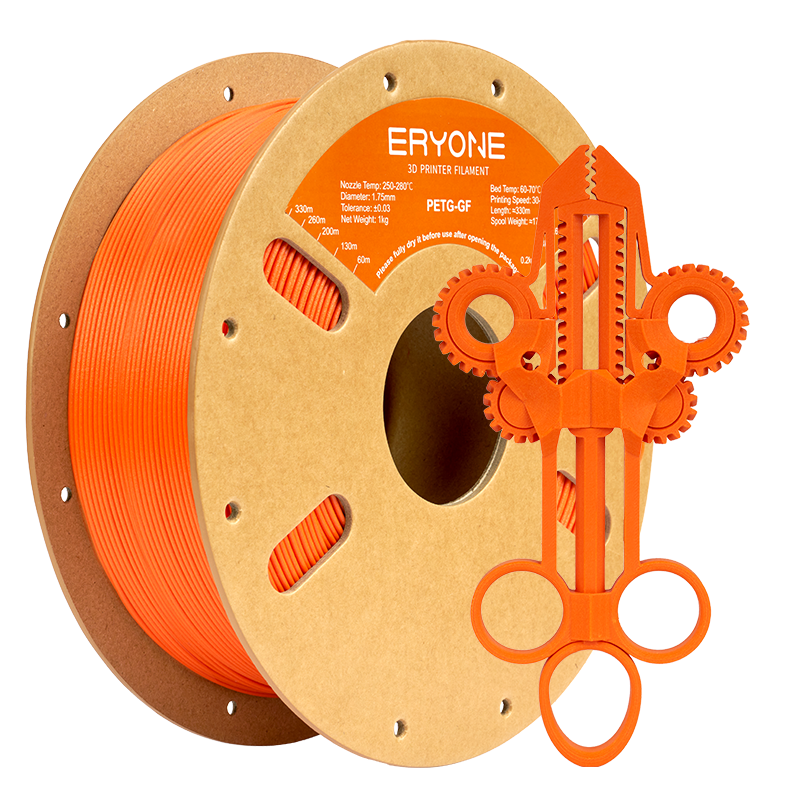 Eryone PETG-GF glasfaserverstärkt – 1,75 mm, 1 kg – Orange