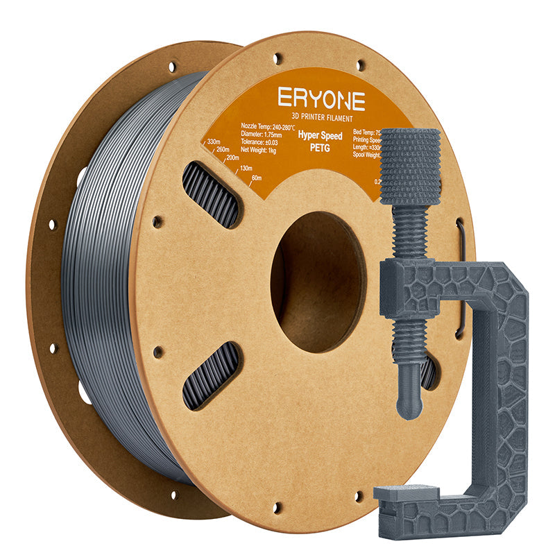 Eryone PETG und PETG-CF – 1,75 mm, 1 kg – High-Speed – Grau