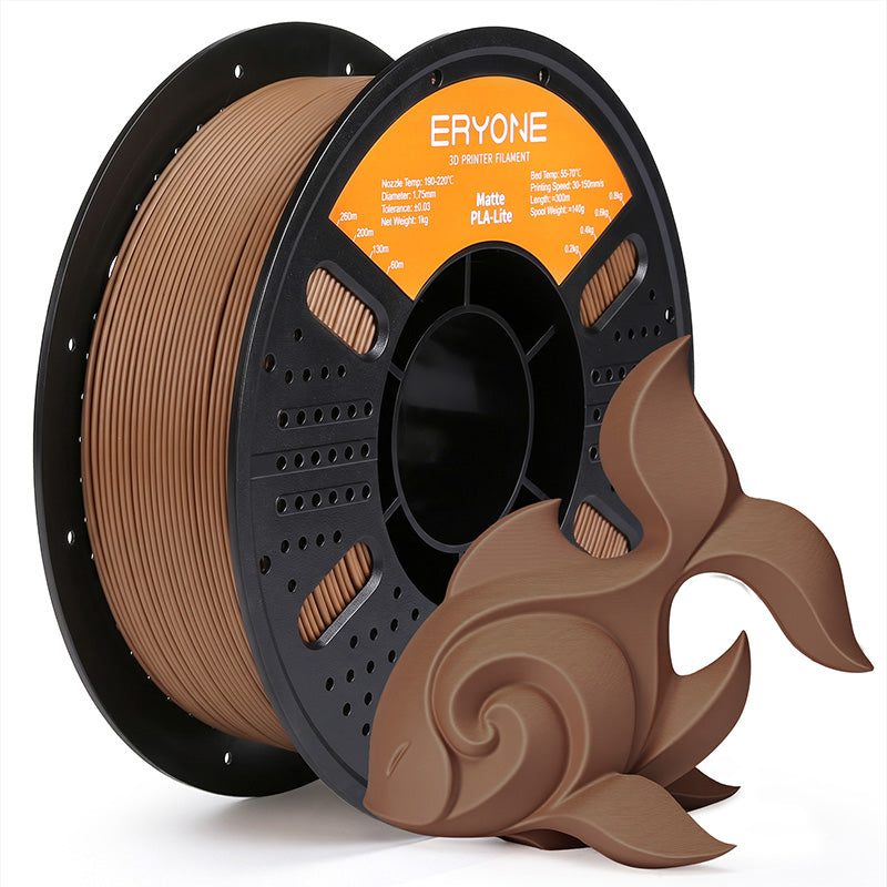 Eryone PLA Lite Matt – 1,75 mm, 1 kg – PLA Lite Matt – Chocolate Braun