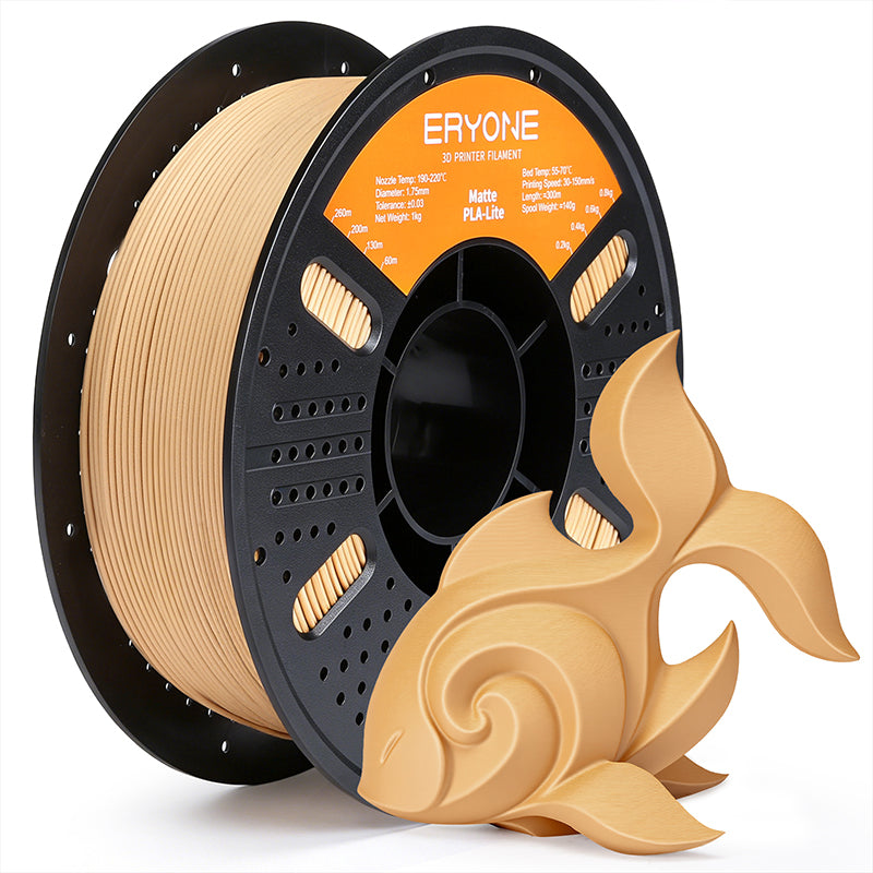 Eryone PLA Lite Matt – 1,75 mm, 1 kg – PLA Lite Matt – Braun