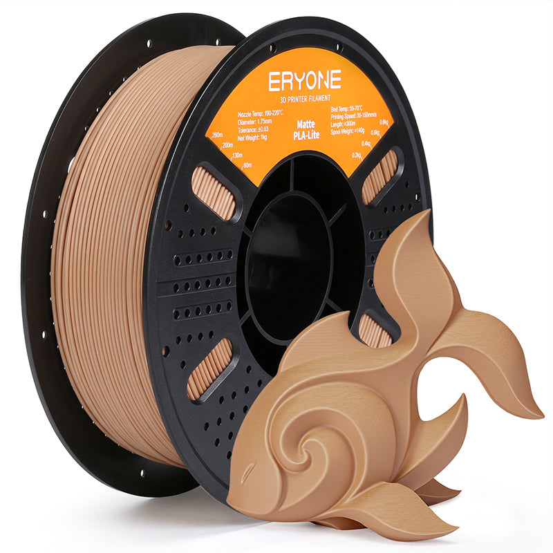 Eryone PLA Lite Matt – 1,75 mm, 1 kg – PLA Lite Matt – Warm Braun