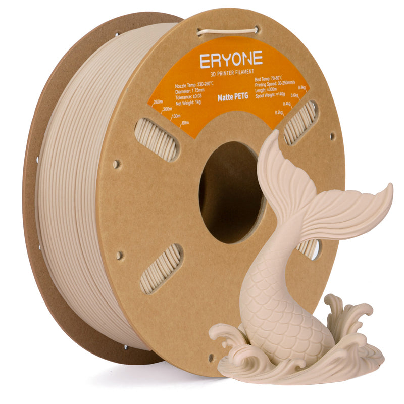 Eryone PETG Matt – 1,75 mm, 1 kg – PETG – Matt – Off – Weiß
