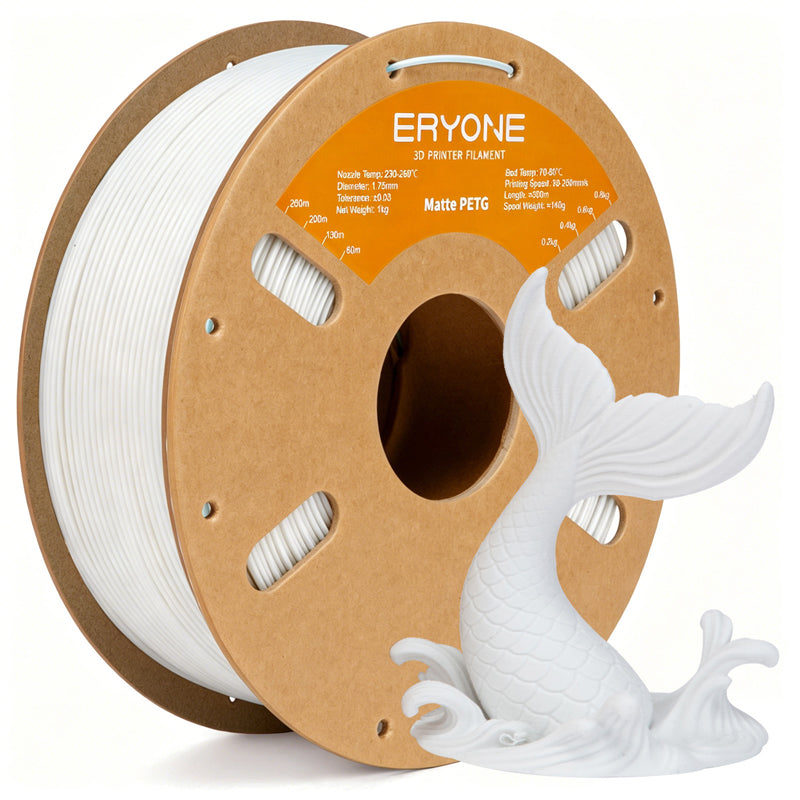 Eryone PETG Matt – 1,75 mm, 1 kg – PETG – Matt – Weiß