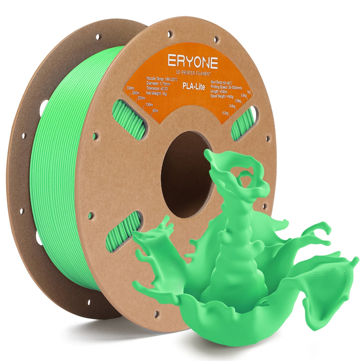 Eryone PLA Lite – 1,75 mm, 1 kg – Gras Grün