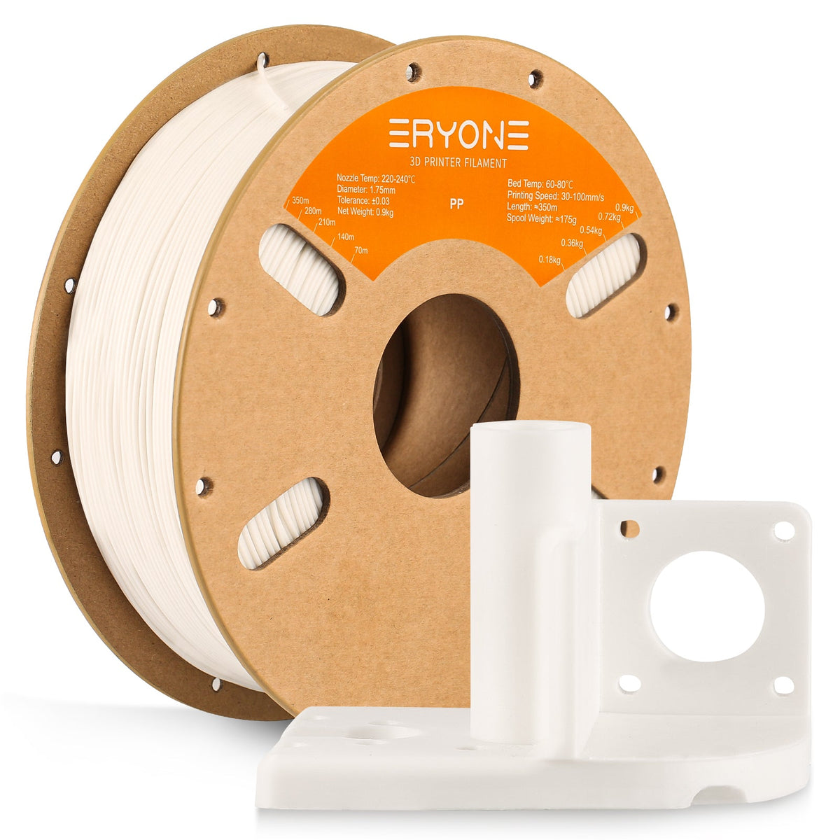 Eryone PP und PP-CF – 1,75 mm, 900 g – Weiß – 900g