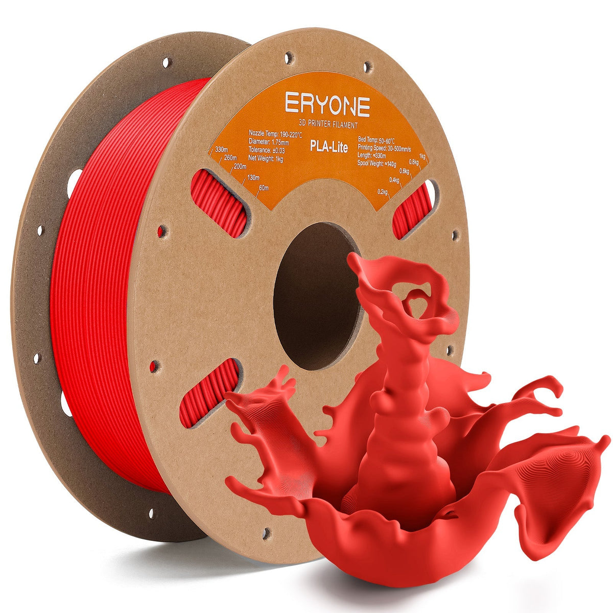 Eryone PLA Lite – 1,75 mm, 1 kg – Rot