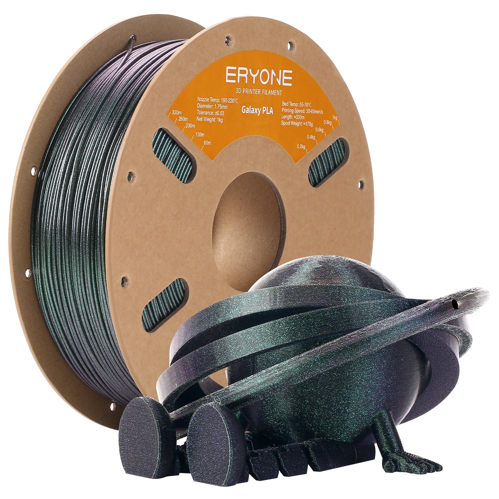 Eryone PLA Galaxy mit Glitzer – 1,75 mm, 1 kg – Bipolar Nebula