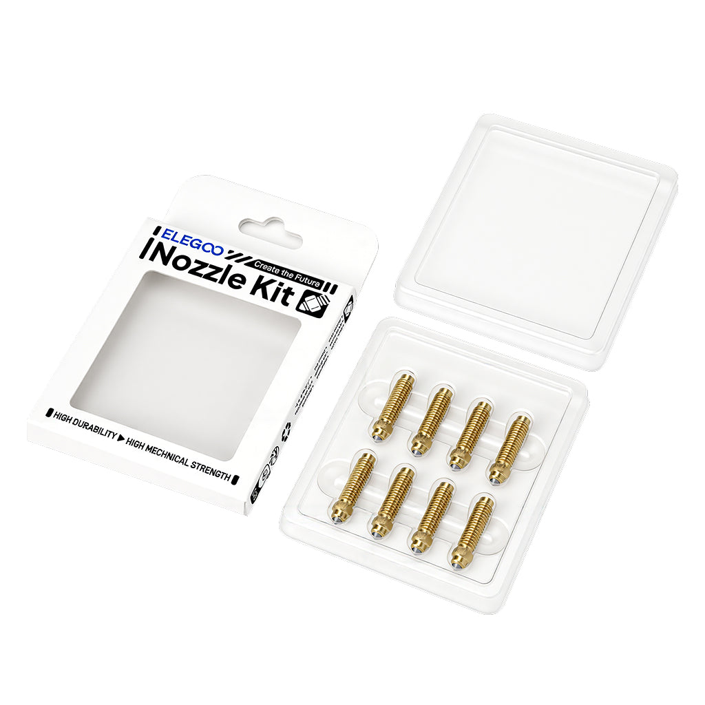 Elegoo 0,4mm Messing-Düsensatz aus gehärtetem Stahl für Centauri Carbon-Serie