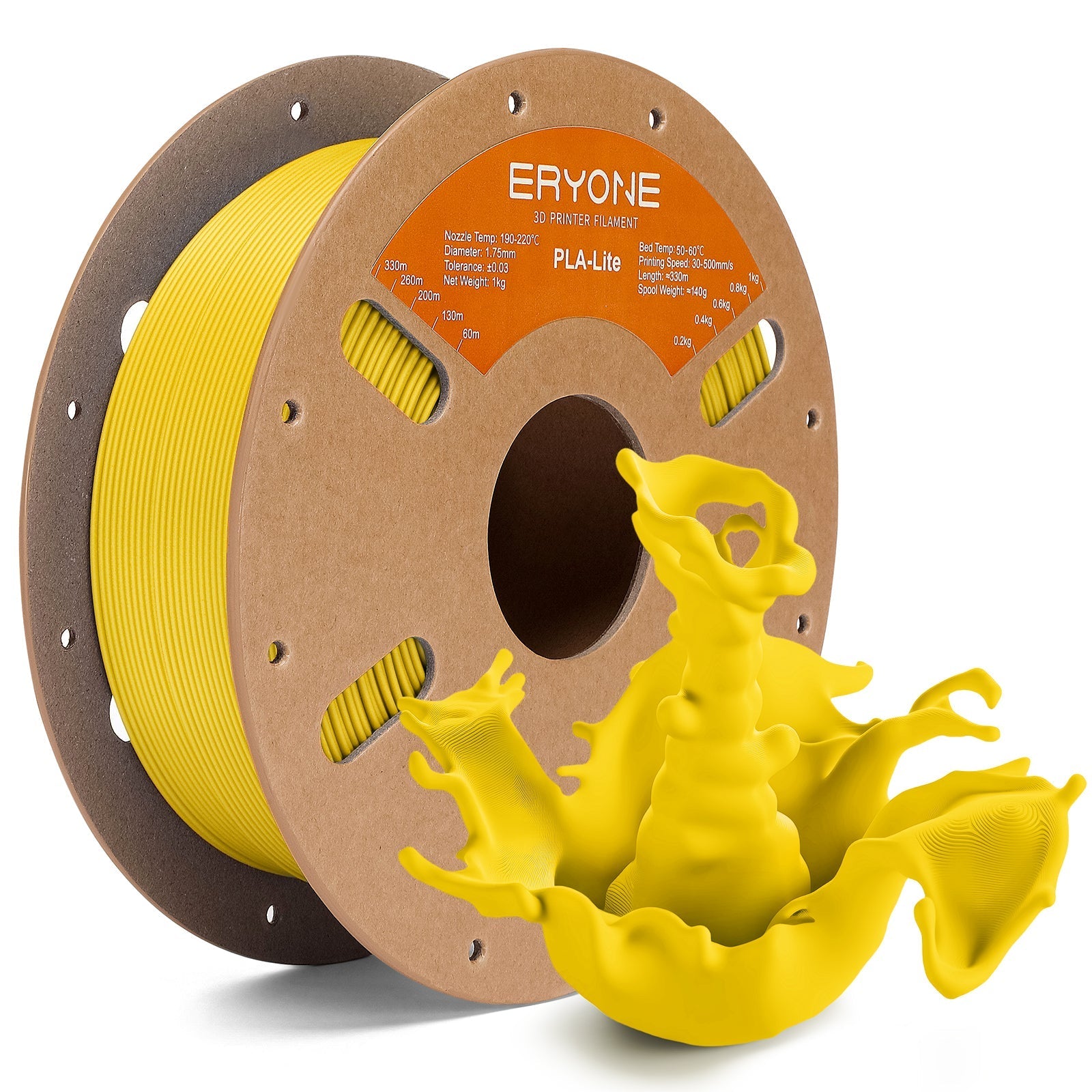 Eryone PLA Lite – 1,75 mm, 1 kg – Bright Gelb