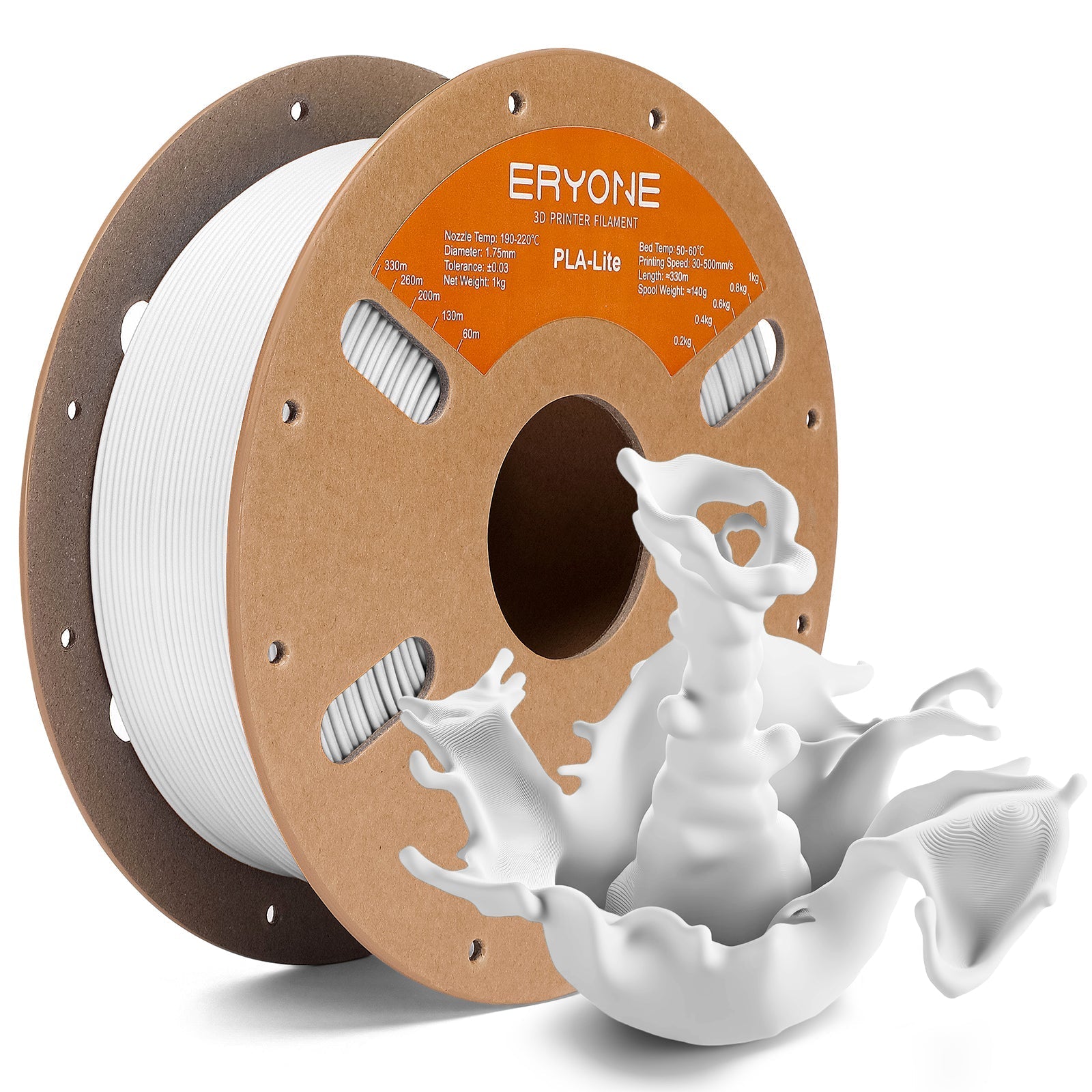 Eryone PLA Lite – 1,75 mm, 1 kg – Weiß