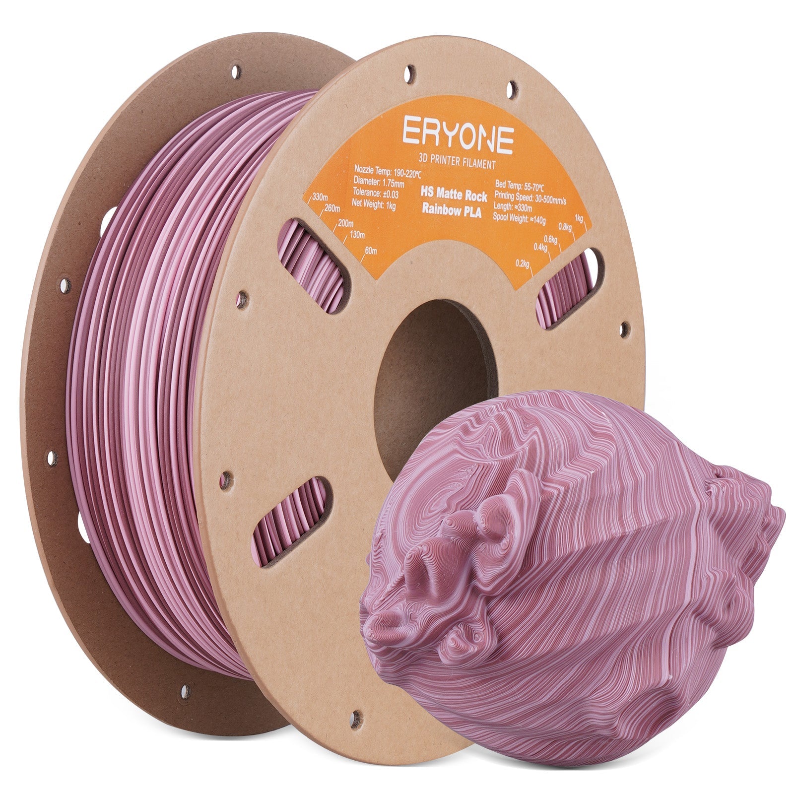 Eryone PLA Matt – 1,75 mm, 1 kg – High-Speed Twisted – Grand Canyon Rot