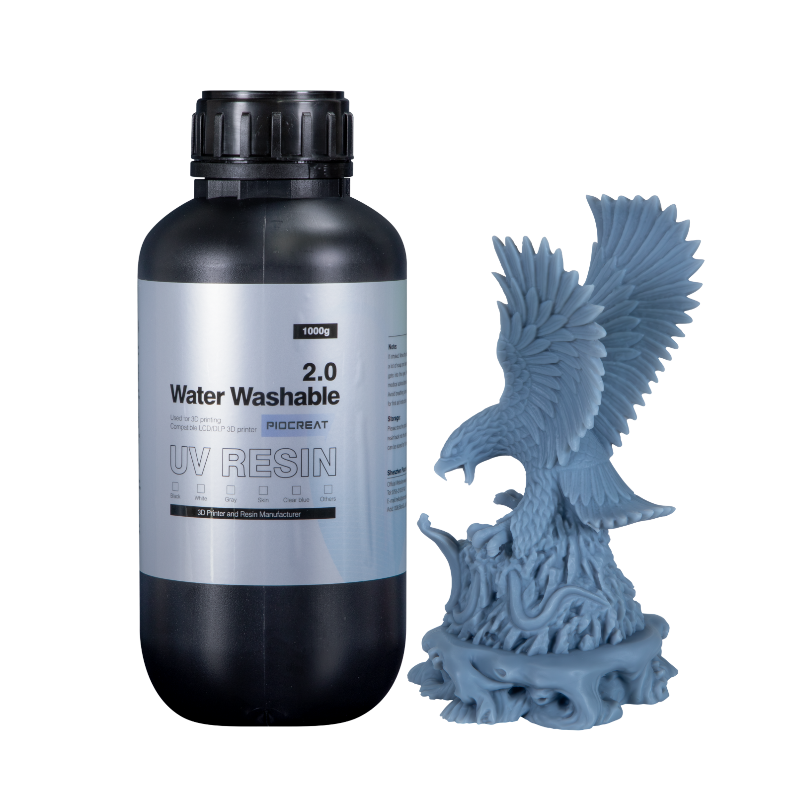 PioCreat Wasserlösliches Harz 2.0 - 1KG