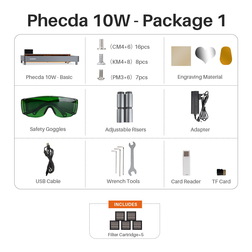Elegoo Phecda Lasergravierer und -schneider