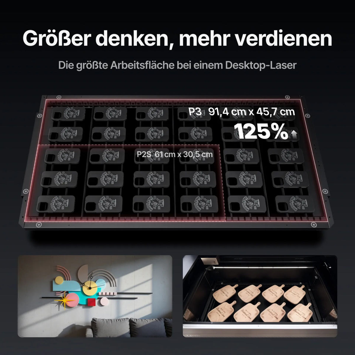 xTool P3 Lasergravierer, Laserklasse 1 und 4, Produktbild 3