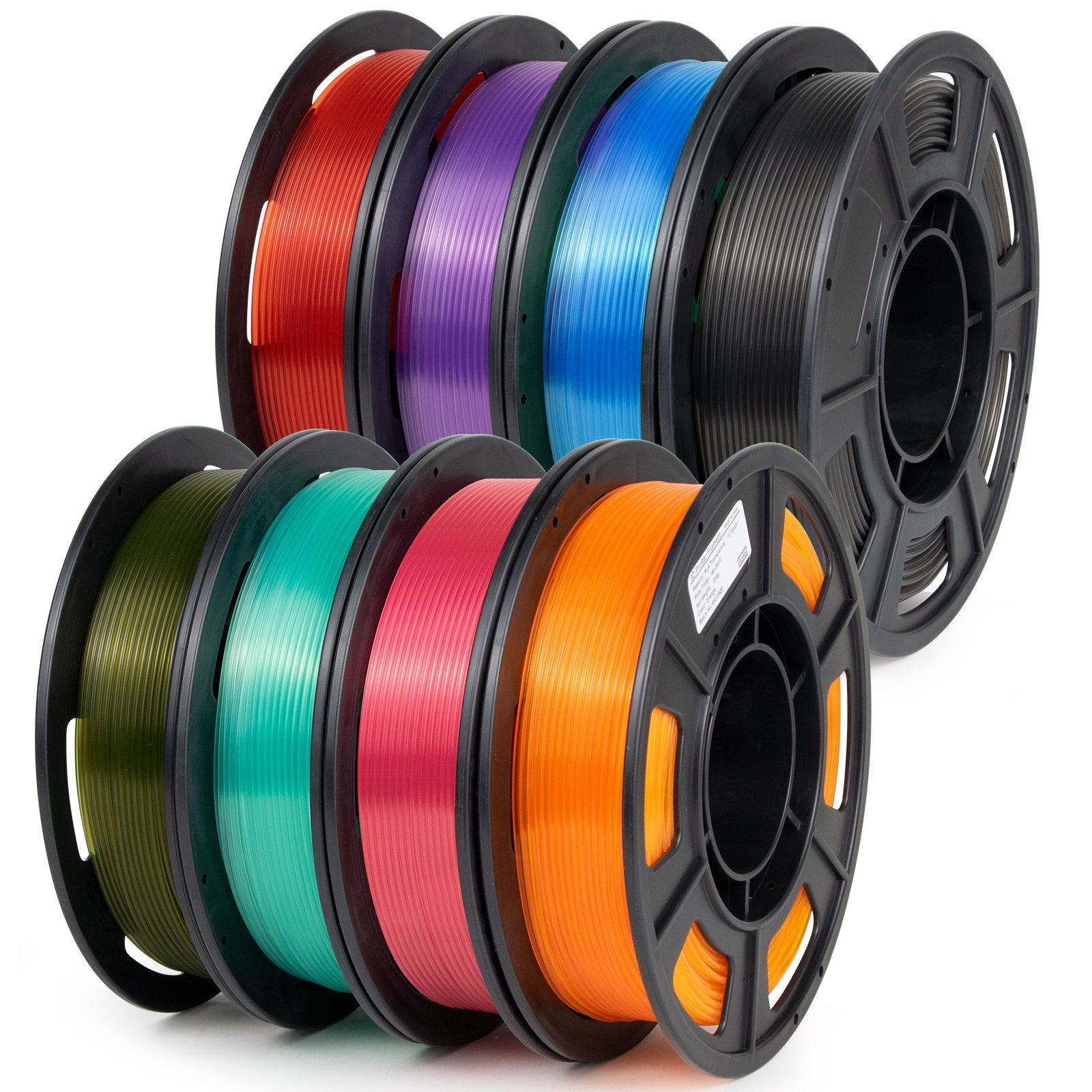 iSANMATE PLA Transparent Farbset – 1,75 mm, 8 × 250 g