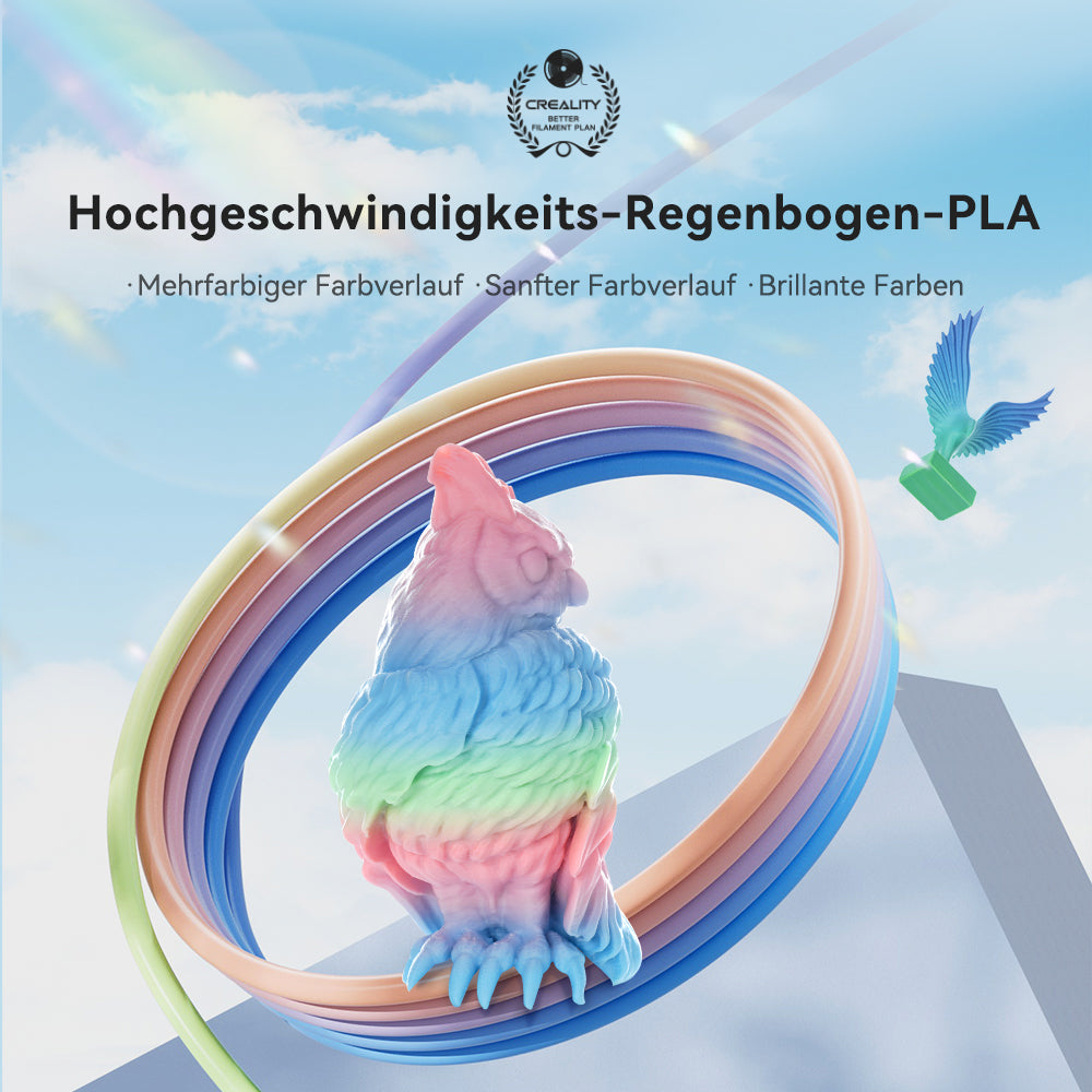 Hyper Speed Regenbogen PLA 1,75mm Filament 1kg
