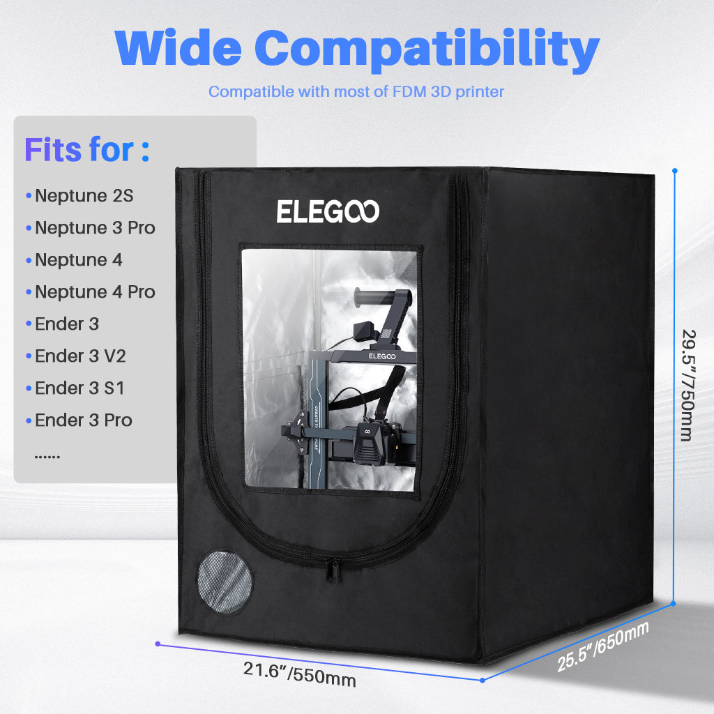 Elegoo 3D-Drucker-Gehäuse für Neptune 2/2D/2S/3/3 Pro/4/4 Pro