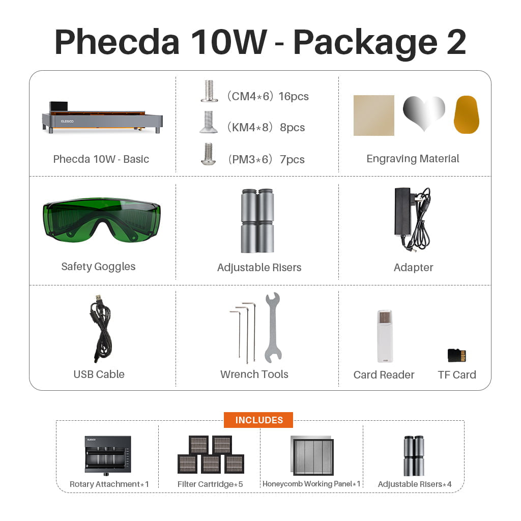 Elegoo Phecda Lasergravierer und -schneider