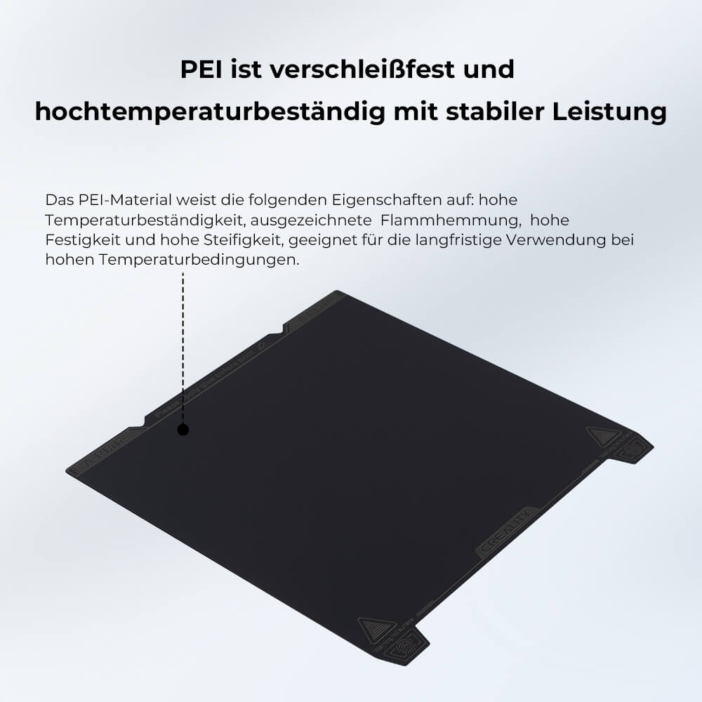 K1 Max Glatte PEI-Montageplatte 315×310 mm