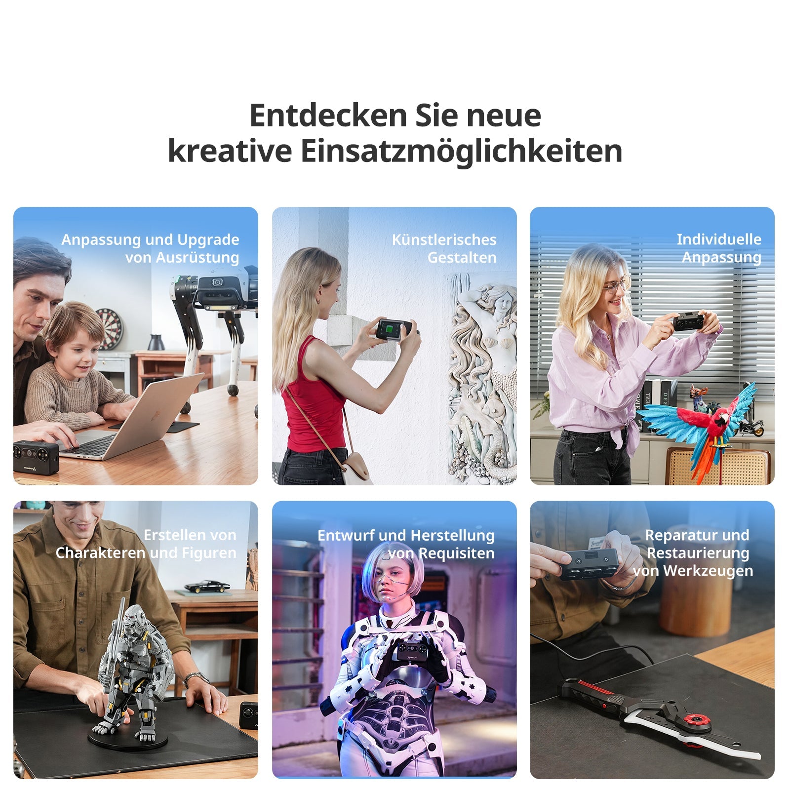 Creality Pika Pocket KI-3D-Scanner