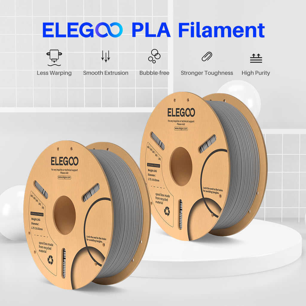 Elegoo PLA Grau – 1,75 mm, 10 kg