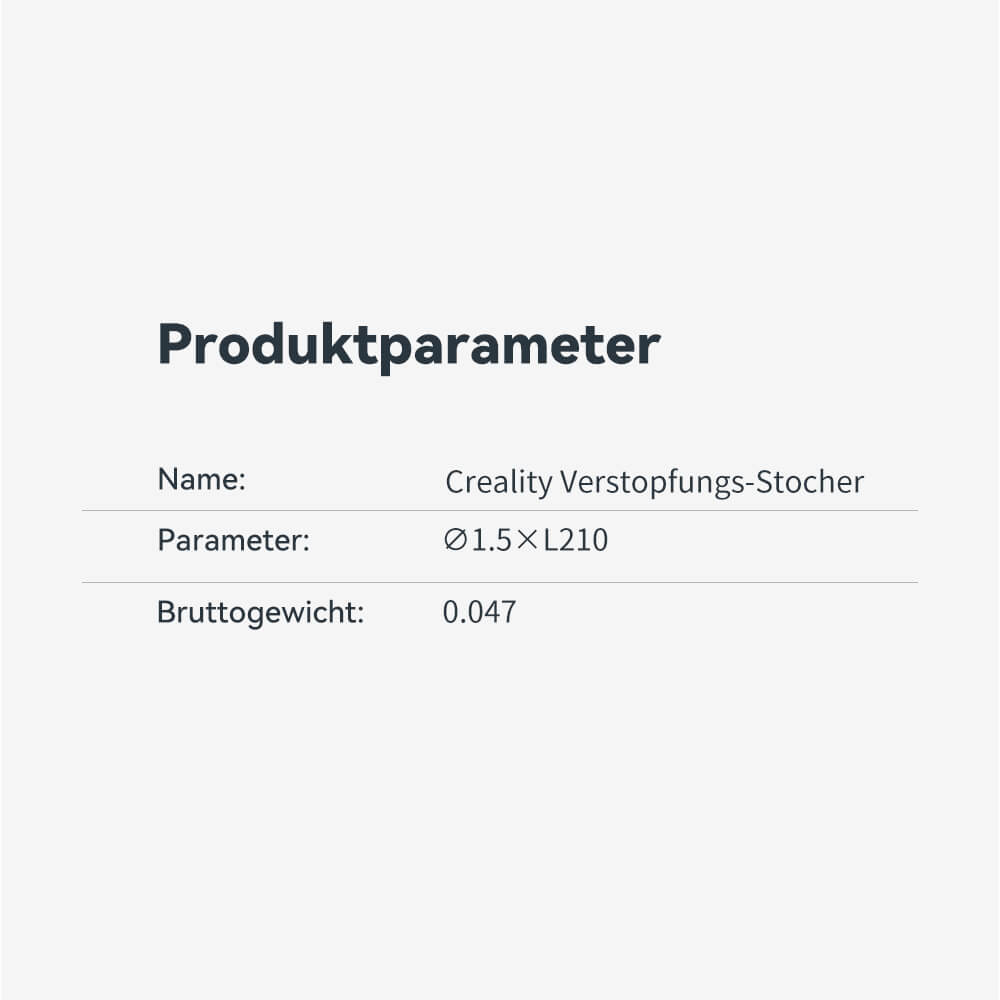 Creality Verstopfungs-Stocher für 3D-Drucker