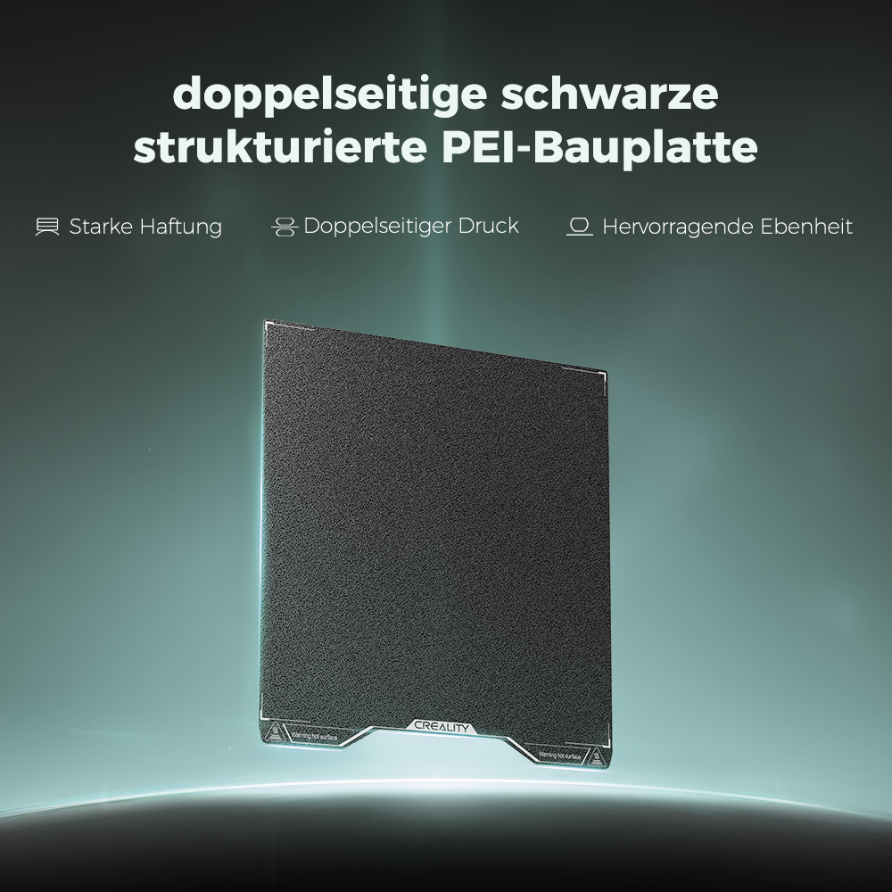 Creality Hi doppelseitige schwarze strukturierte PEI-Bauplatte