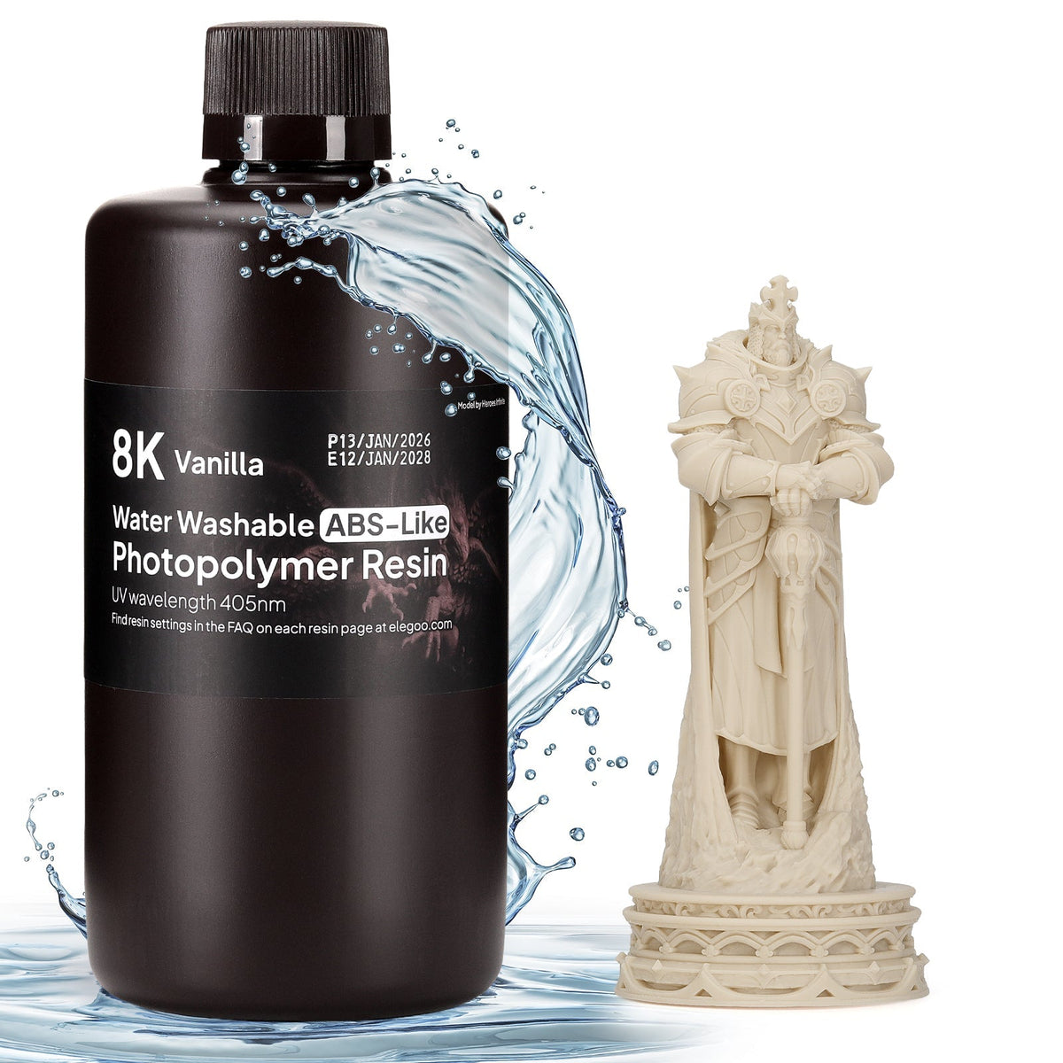 Elegoo 8K Wasserabwaschbares ABS-ähnliches Harz – 1 kg
