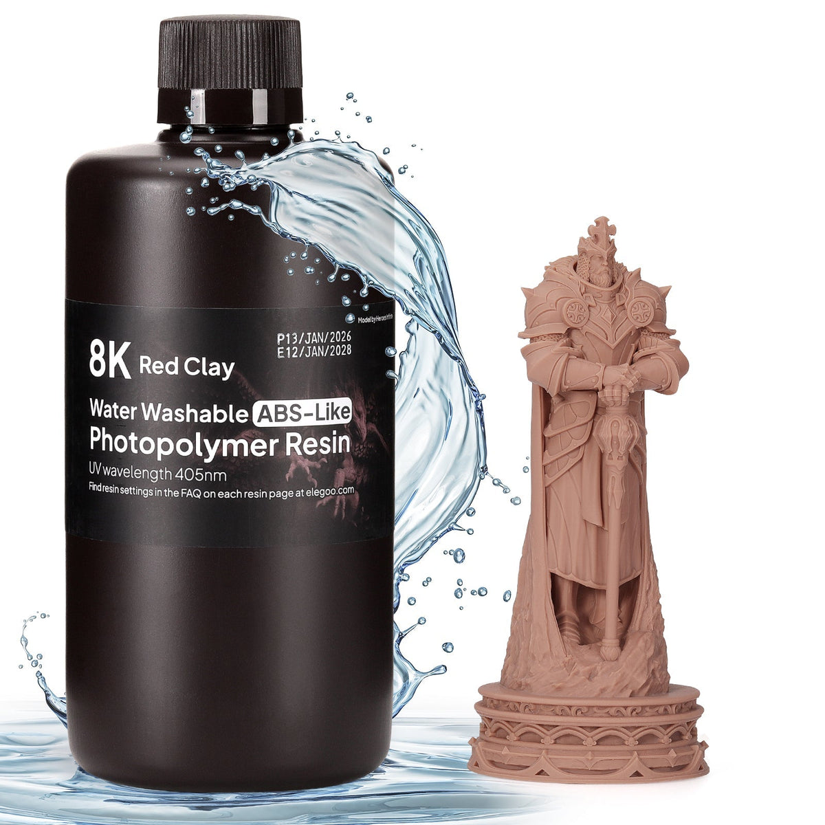 Elegoo 8K Wasserabwaschbares ABS-ähnliches Harz – 1 kg