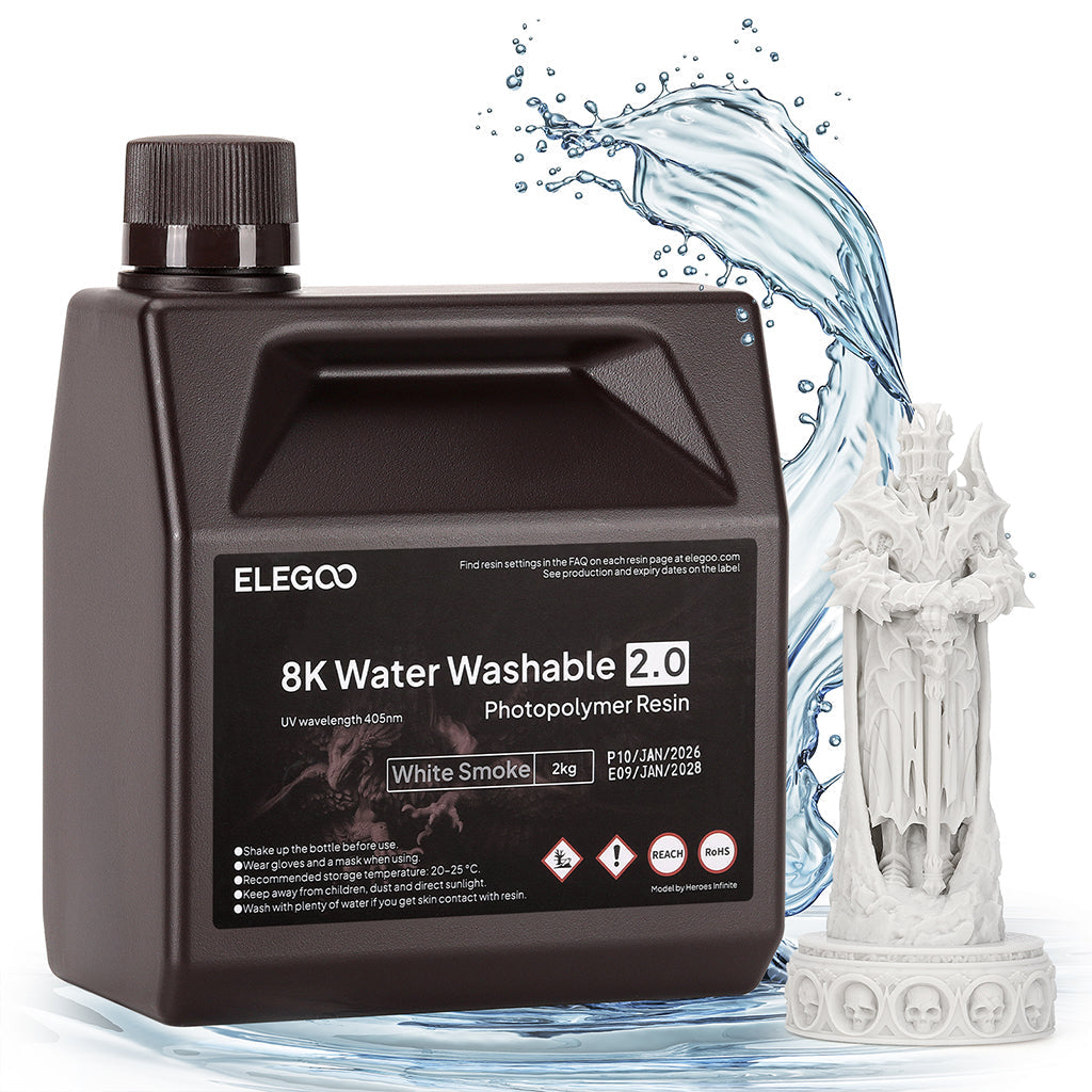 Elegoo Wasserwaschbares Harz V2.0 8K – 1 kg