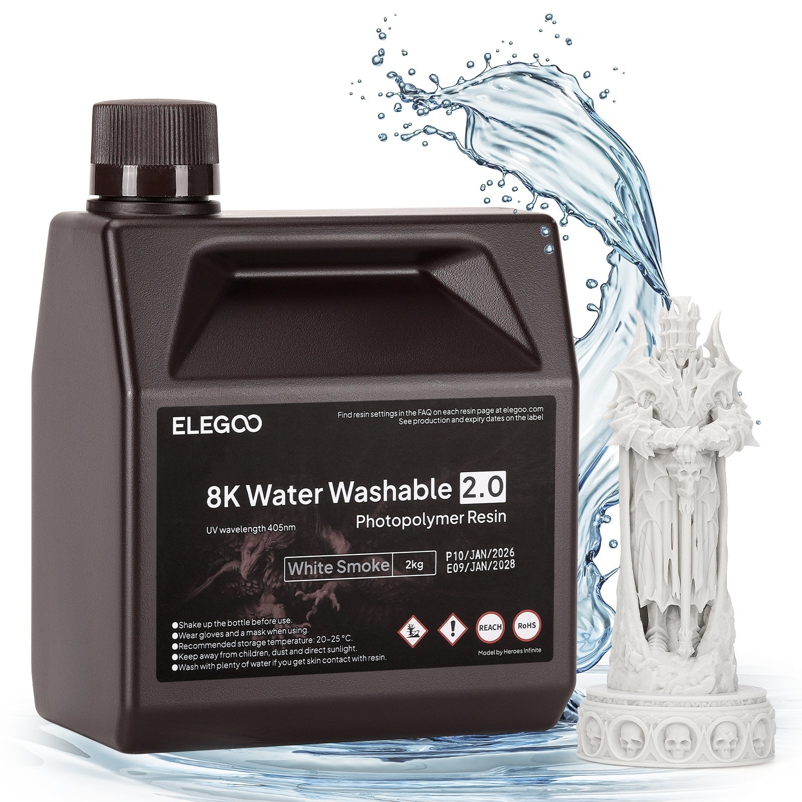 Elegoo 8K wasserabwaschbares Harz V2.0 – 2 kg
