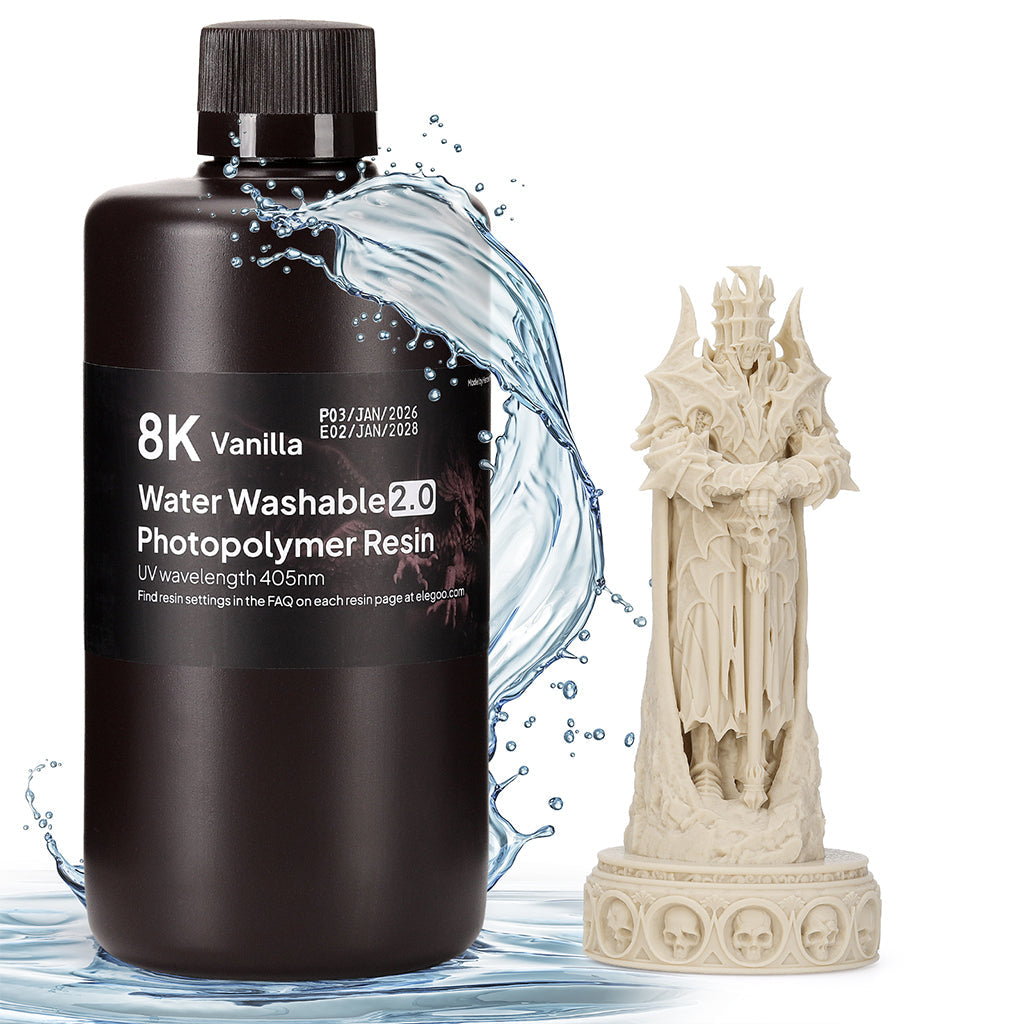 Elegoo Wasserwaschbares Harz V2.0 8K – 1 kg